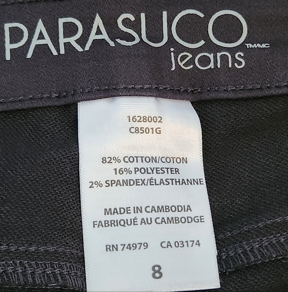 BNWT Size US 8, Mid-Rise, Tummy Control, Classic Fit, Women Shorts, Black/Grey - Picture 5 of 5